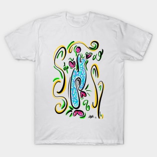 Funky Lady Abstract T-Shirt